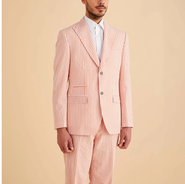 Seersucker - Men's Stripe Blazer - Regular
