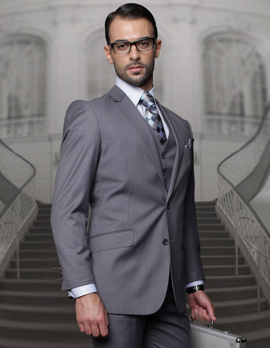 Statement - Men's Regular Fit 3Pc Suit Pleated Pants