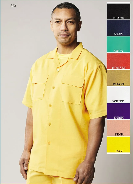 Silversilk - Men's 2 Pocket Classic Linen Set