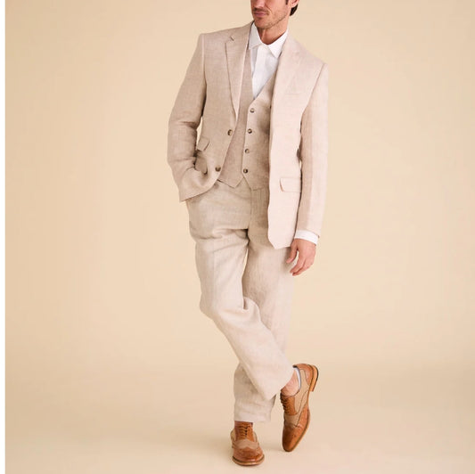 Inserch - Men's Classic Linen Blazer