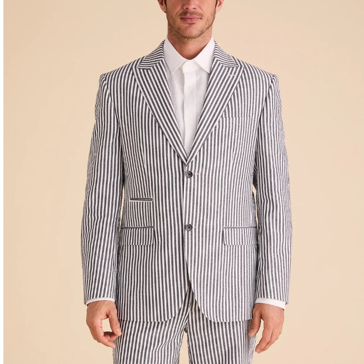 Seersucker - Men's Stripe Blazer - Regular
