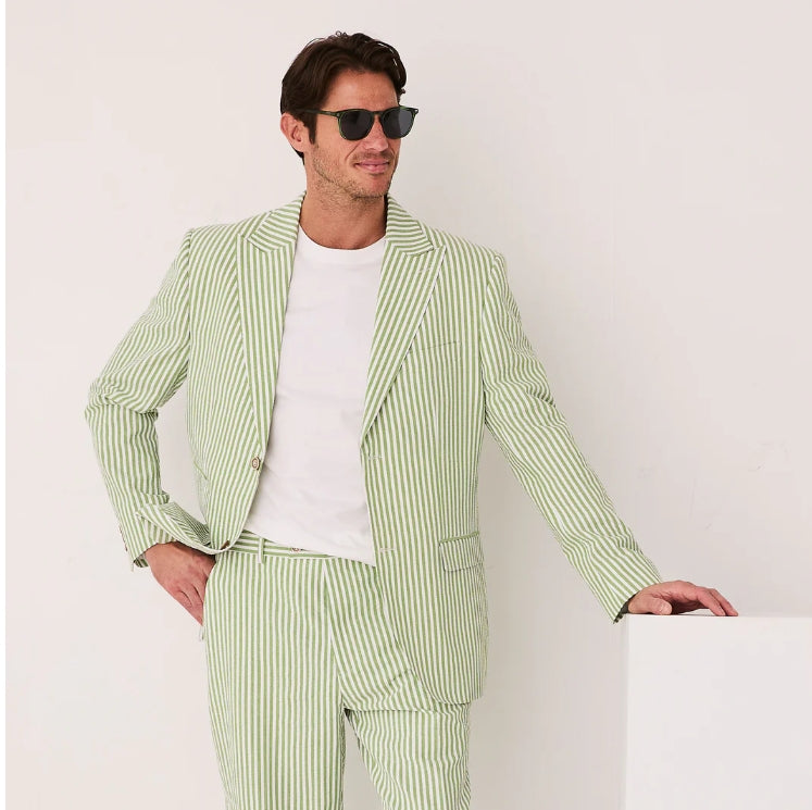 Seersucker - Men's Stripe Blazer - Regular
