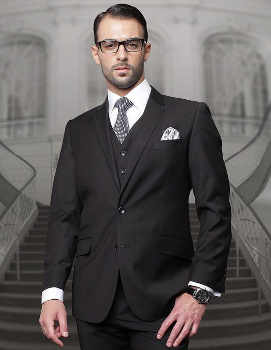 Statement - Men's Regular Fit 3Pc Suit Pleated Pants