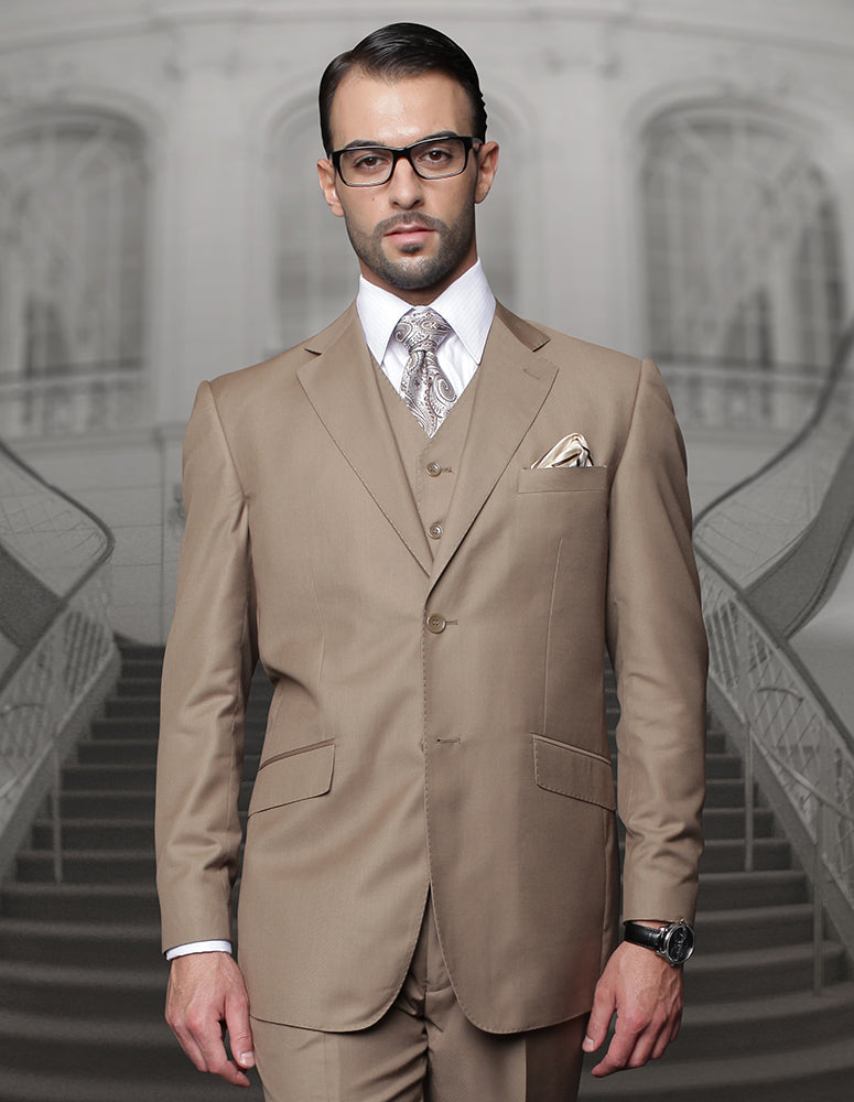 Statement - Men's Regular Fit 3Pc Suit Pleated Pants