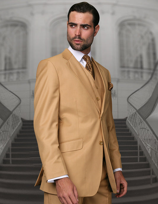Statement - Men's Regular Fit 3Pc Suit Pleated Pants