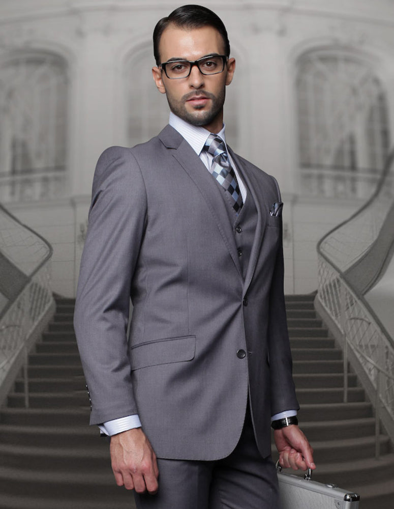 Statement - Men's Regular Fit 3Pc Suit Pleated Pants