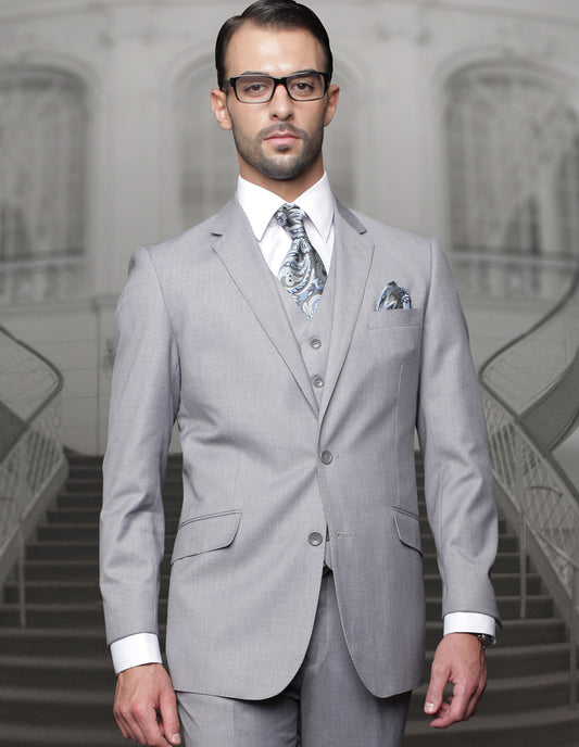Statement - Men's Regular Fit 3Pc Suit Pleated Pants
