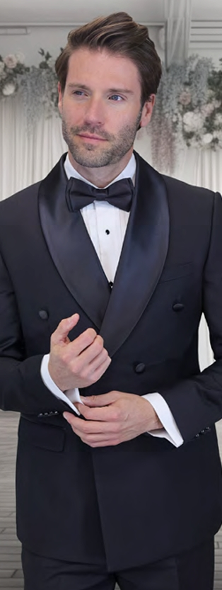 Statement - Men's Shawl Lapel Double Breasted Tuxedo 2PC
